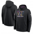 Men's Washington Commanders 2024 NFL Crucial Catch Club Black Performance Pullover Hoodie