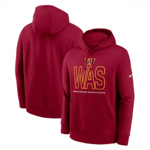 Men's Washington Commanders Burgundy Busted Play Club Fleece Pullover Hoodie