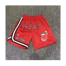 Heat Red Just Don Throwback Mesh Shorts