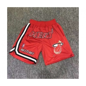 Heat Red Just Don Throwback Mesh Shorts