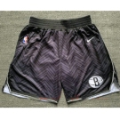 Men's Brooklyn Nets Black Nike Swingman 2021 Earned Edition Stitched Shorts