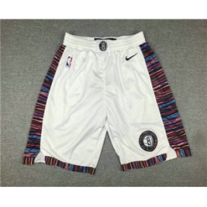 Men's Brooklyn Nets NEW White 2020 City Edition NBA Swingman Shorts