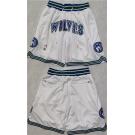 Men's Minnesota Timberwolves White Shorts (Run Small)