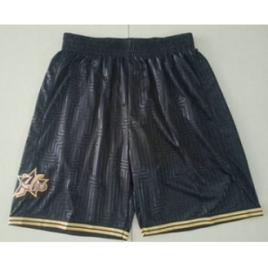 Men's Philadelphia 76ers Black 2000-01 Hardwood Classics Soul Swingman Throwback Shorts