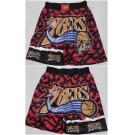 Men's Philadelphia 76ers Black Red Shorts