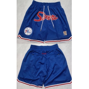 Men's Philadelphia 76ers Blue Shorts