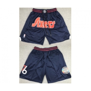 Men's Philadelphia 76ers Navy Shorts