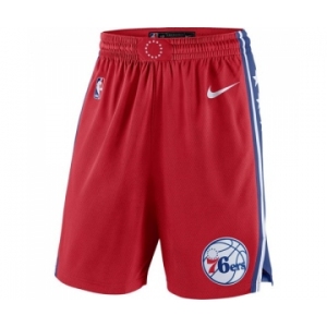 Men's Philadelphia 76ers Nike Red Statement Swingman Basketball Shorts