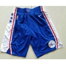 Nike Philadelphia 76ers Blue Swingman Shorts