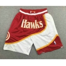 Men's Atlanta Hawks 1986-87 Red Just Don Shorts Swingman Shorts