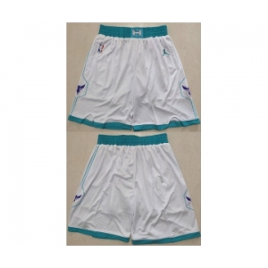 Men's Charlotte Hornets White Mitchell & Ness Shorts