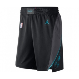Men's Jordan Brand Black Charlotte Hornets Icon Swingman Basketball Shorts