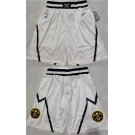 Men's Denver Nuggets White Shorts (Run Smaller)