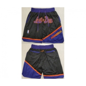 Men's Phoenix Suns Black Orange Shorts (Run Small)