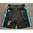Men's San Antonio Spurs Black 2021 Nike City Edition Swingman Stitched NBA Shorts