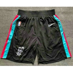 Men's San Antonio Spurs Black 2021 Nike City Edition Swingman Stitched NBA Shorts