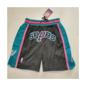 Men's San Antonio Spurs Black Pocket Shorts