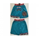 Men Memphis Grizzlies Teal Shorts Run Small