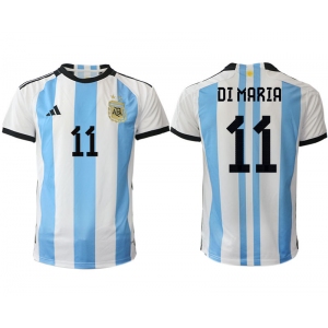 Men 2022 Season Argentina #11 DI Maria aaa version white  Soccer Jersey