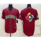 Men's Mexico Baseball 2023 Red World Baseball Big Logo Classic Stitched Jerseys