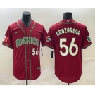 Men's Mexico Baseball #56 Randy Arozarena Number 2023 Red World Classic Stitched Jersey