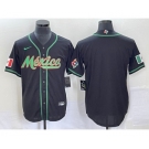 Men's Mexico Baseball Blank NEW 2023 Black World Classic Stitched Jersey