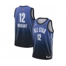 Men's 2023 All-Star #12 Ja Morant Blue Game Swingman Stitched Basketball Jersey