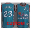 Custom NBA 1996 All-Star Green Swingman Throwback Jersey