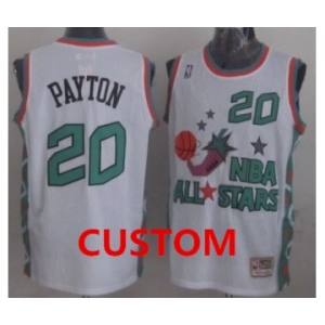 Custom NBA 1996 All-Star White Swingman Throwback Jersey