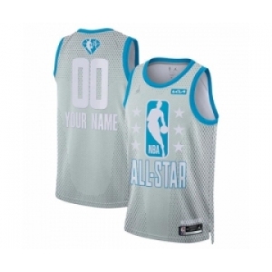 Men 2022 All Star Active Player Custom Grey Eastern Conference Gray Basketball Jersey
