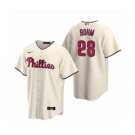 Youth Philadelphia Phillies #28 Alec Bohm Cream Alternate Jersey