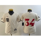 Women's Texas Rangers #34 Nolan Ryan Cream 2023 City Connect Stitched Baseball Jersey