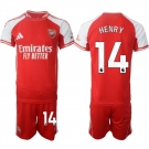 Men's Arsenal F.C #14 Thierry Henry Red 2025 Home Soccer Jersey Suit