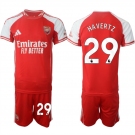 Men's Arsenal F.C #29 Kai Lukas Havertz Red 2025 Home Soccer Jersey Suit
