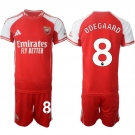 Men's Arsenal F.C #8 Martin degaard Red 2025 Home Soccer Jersey Suit