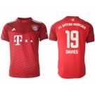 Men's FC Bayern München #19 Alphonso Davies Red Home Soccer Jersey