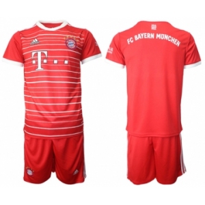 Men's FC Bayern München Blank 22-23 Red Home Soccer Jersey Suit
