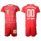 Men's FC Bayern München Custom 22-23 Red Home Soccer Jersey Suit