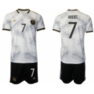 Men's Germany #7 Havertz White Home Soccer Jersey Suit