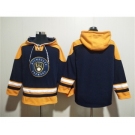 Men's Milwaukee Brewers Blank Black Gold Ageless Must-Have Lace-Up Pullover Hoodie