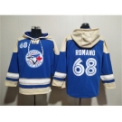 Men's Toronto Blue Jays #68 Jordan Romano Royal Ageless Must-Have Lace-Up Pullover Hoodie