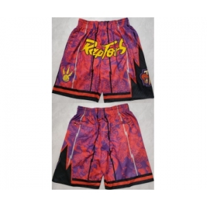 Men's Toronto Raptors Red Mitchell&Ness Shorts (Run Small)