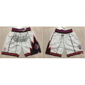 Toronto Raptors White Throwback Short