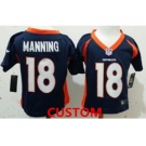 Nike Denver Broncos Custom Blue Toddlers Jersey