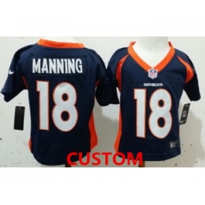Nike Denver Broncos Custom Blue Toddlers Jersey