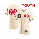 Youth Texas Rangers Customized Cream 2023 City Connect Stitched Baseball Jersey