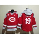 Men's Cincinnati Reds #19 Joey Votto Red Ageless Must-Have Lace-Up Pullover Hoodie