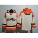 Men's San Francisco Giants Blank Cream Ageless Must-Have Lace-Up Pullover Hoodie