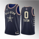 Men 2024 All Star #0 Jayson Tatum Navy Stitched Basketball Jersey