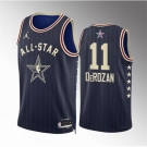 Men 2024 All Star #11 DeMar DeRozan Navy Stitched Basketball Jersey